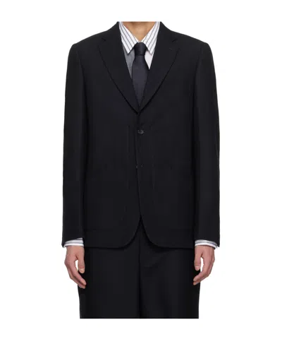 Comme Des Garçons Long-sleeved Suit Jacket In Black