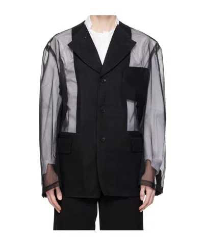 Comme Des Garçons Long-sleeved Suit Jacket In Black