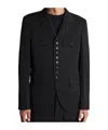 Comme Des Garçons Long-sleeved Suit Jacket In Black