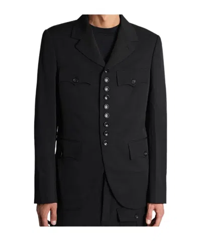 Comme Des Garçons Long-sleeved Suit Jacket In Black