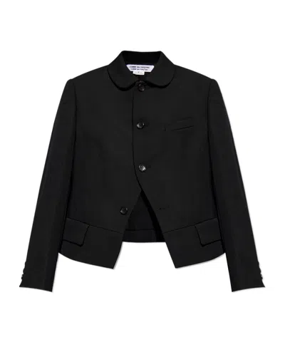 Comme Des Garçons Long Sleeved Suit Jacket In Black