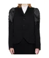Comme Des Garçons Long-sleeved Suit Jacket In Black