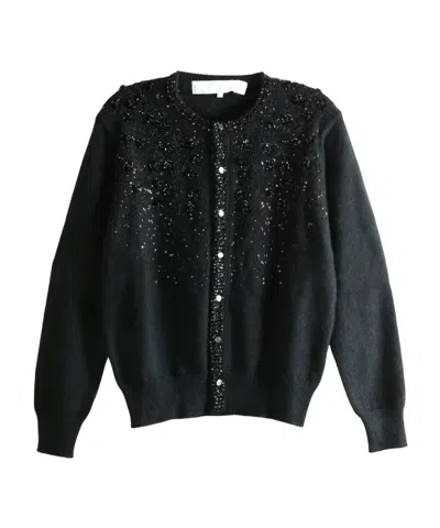 Comme Des Garçons Long-sleeved Sweater In Black