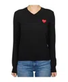 Comme Des Garçons Long-sleeved Sweater In Black
