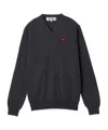Comme Des Garçons Long-sleeved Sweater In Black