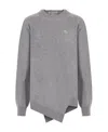 Comme Des Garçons Long-sleeved Sweater In Gray
