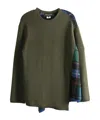 Comme Des Garçons Long-sleeved Sweater In Green