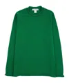 Comme Des Garçons Long-sleeved Sweater In Green