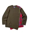 Comme Des Garçons Long-sleeved Sweater In Green