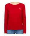 Comme Des Garçons Long-sleeved Sweater In Red