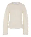 Comme Des Garçons Open-work Long-sleeve Sweater In White