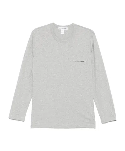 Comme Des Garçons Long-sleeved T-shirt In Gray