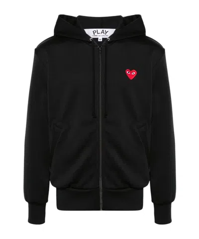 COMME DES GARÇONS LONG-SLEEVED ZIPPER SWEATSHIRT