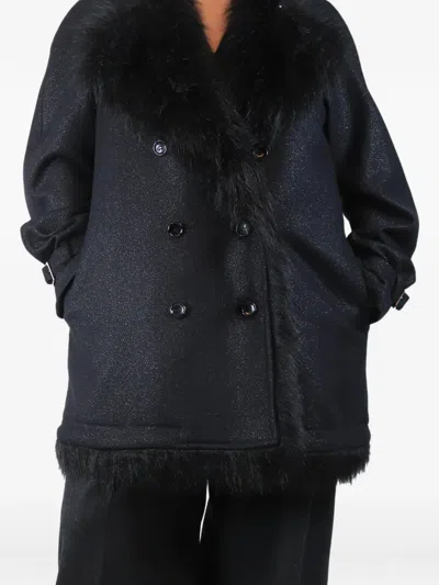 Pre-owned Comme Des Garçons Long-sleeve Buttoned Coat In Black