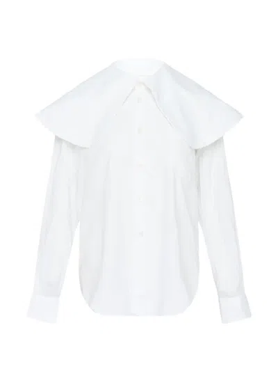 Comme Des Garçons Long-sleeve Buttoned Shirt In White