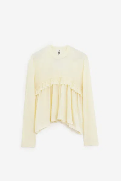 Comme Des Garçons Longsleeve In Cream