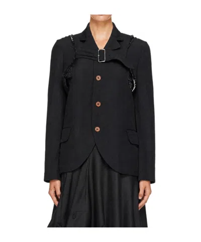 Comme Des Garçons Long-sleeve Jacket In Black