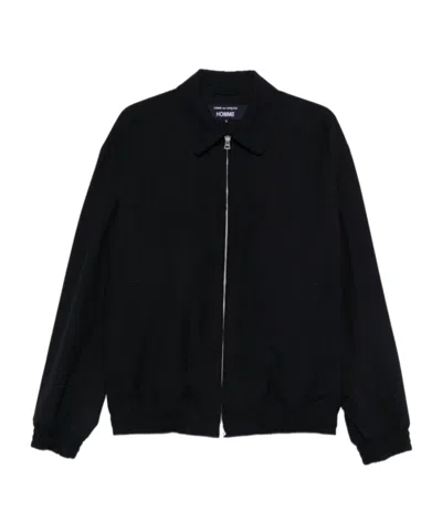 Comme Des Garçons Long-sleeved Casual Jacket In Black