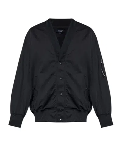 Comme Des Garçons Long-sleeved Casual Jacket In Black