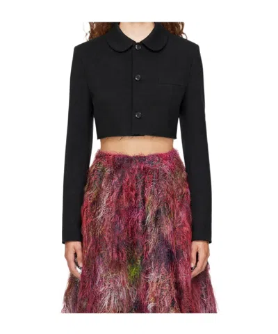 Comme Des Garçons Long-sleeved Jacket In Black