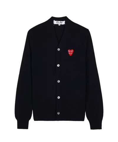 Comme Des Garçons Long-sleeved Knitwear In Black