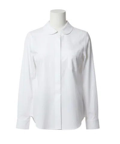 Comme Des Garçons Long-sleeved Shirt In White