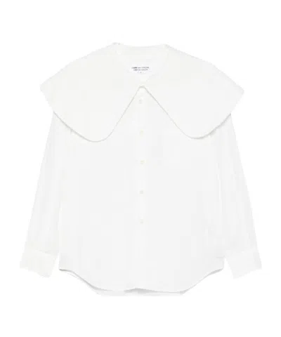 Comme Des Garçons Long-sleeved Shirt In White
