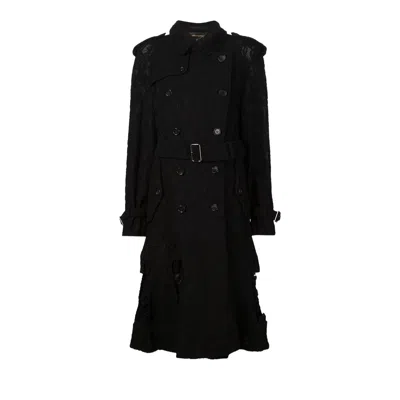 Pre-owned Comme Des Garçons Loose Bell Sleeves Coat 'black' | Women's Size S