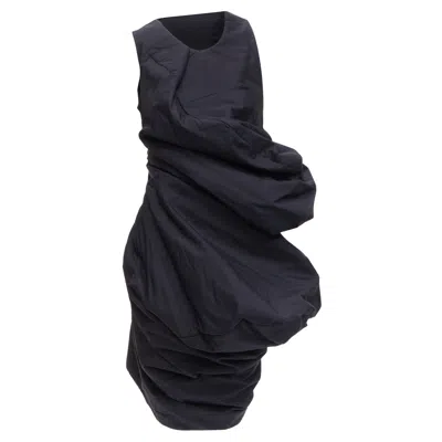 Comme Des Garçons Comme Des Garcons Lumps Bumps Circle Cut Asymmetric Dress In Black