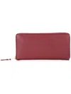 Comme Des Garçons Luxury Group Leather Wallet In Red