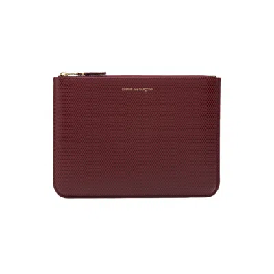 Pre-owned Comme Des Garçons Luxury Pouch Wallet 'burgundy' | Red | Men's Size Onesize