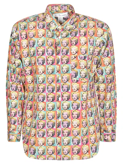 Comme Des Garçons Madonna Printed Shirt In Print C