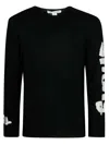 Comme Des Garçons Men's Crew Neck Graphic Print Sweater In Blue