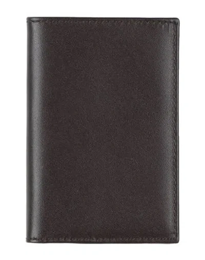 Comme Des Garçons Man Cardholder Dark Brown Size - Cow Leather
