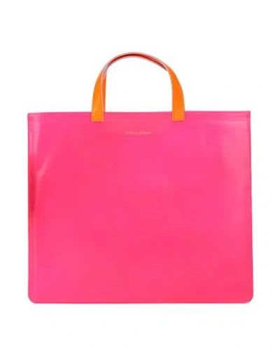 Comme Des Garçons Man Handbag Fuchsia Size - Goat Skin In Pink