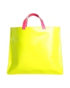 Comme Des Garçons Man Handbag Yellow Size - Goat Skin In Yellow/orange