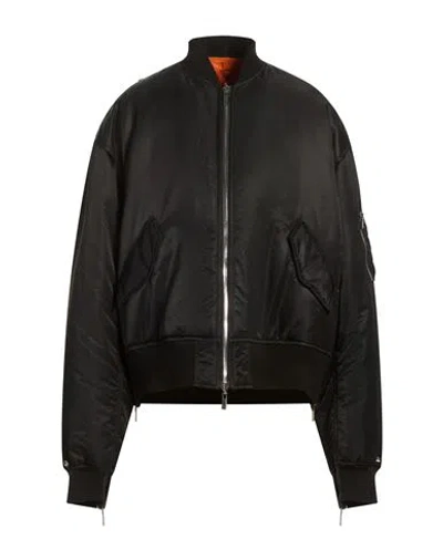 Comme Des Garçons Man Jacket Black Size M Nylon, Acrylic, Wool, Polyester