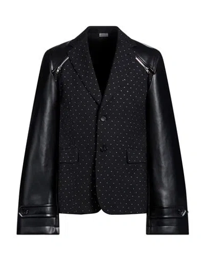 Comme Des Garçons Man Jacket Black Size M Wool, Polyester, Polyurethane