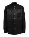 Comme Des Garçons Man Shirt Black Size L Cotton, Nylon, Polyurethane In Black