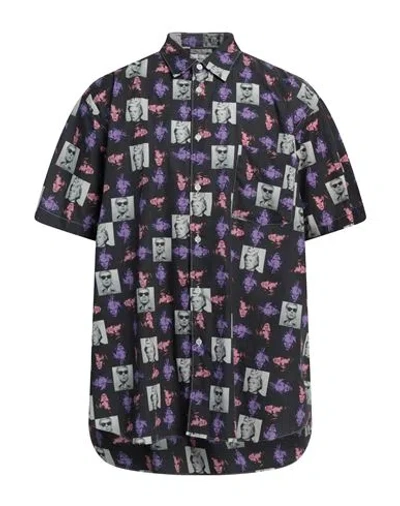 Comme Des Garçons Man Shirt Charcoal Size L Cotton In Grey