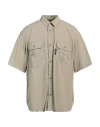 Comme Des Garçons Man Shirt Khaki Size L Nylon In Beige