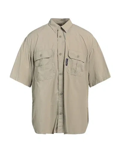 Comme Des Garçons Man Shirt Khaki Size L Nylon In Beige