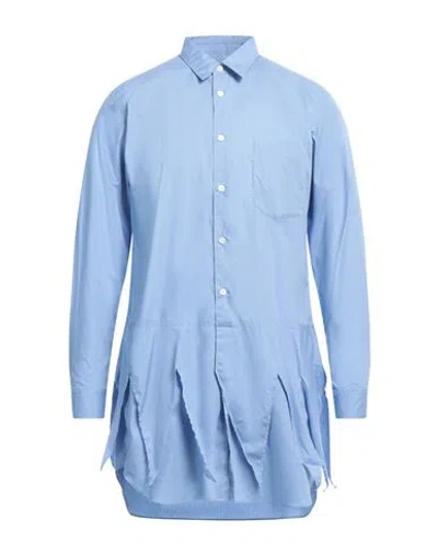 Comme Des Garçons Man Shirt Slate Blue Size S Cotton