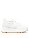 Comme Des Garçons Marathon Platformer Sneakers In White