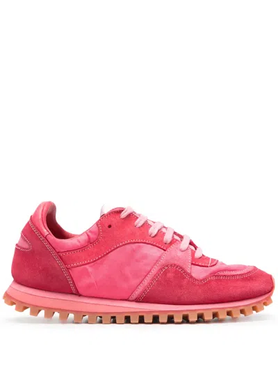 Comme Des Garçons Marathon Suede Sneakers In Pink