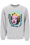 Comme Des Garçons Marilyn Monroe Printed Sweatshirt In Grey