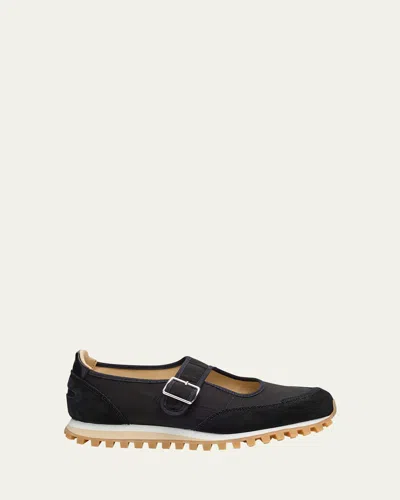 Comme Des Garçons Mary Jane Ballerina Sneakers In Black
