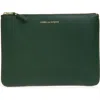 Comme Des Garçons Medium Classic Leather Zip-up Pouch