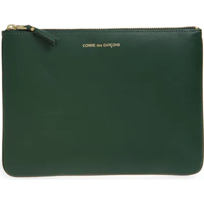 Comme Des Garçons Medium Classic Leather Zip-up Pouch