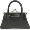 Comme Des Garçons Medium Frame Top Handle Bag In Black